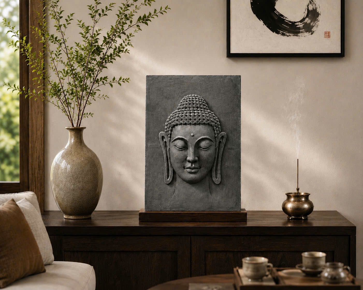 Shakyamuni Buddha Relief Sculpture view 5
